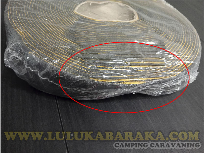 Cinta elastómero autoadhesiva (unión Kaiflex) RASTRO