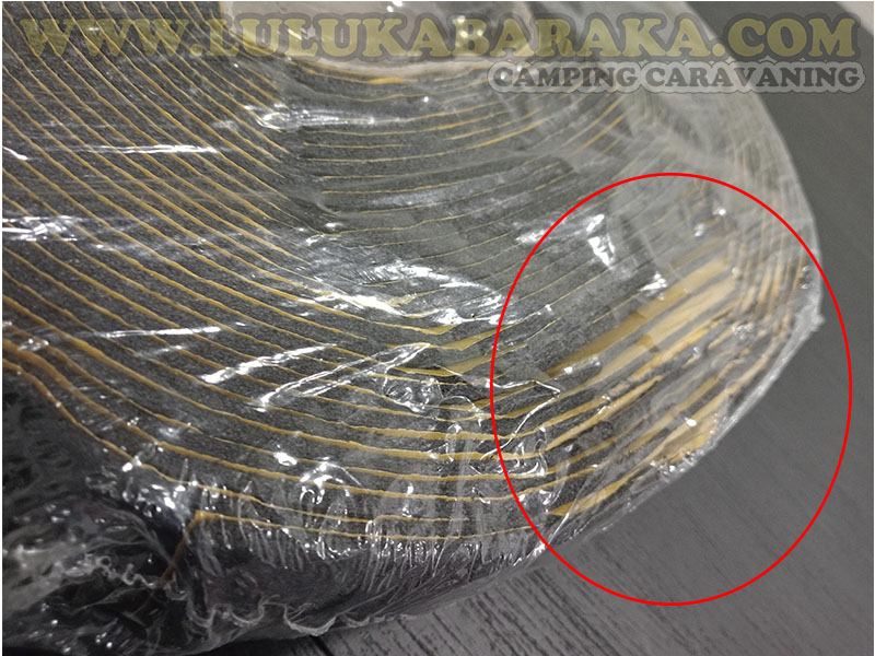 Cinta elastómero autoadhesiva (unión Kaiflex) RASTRO