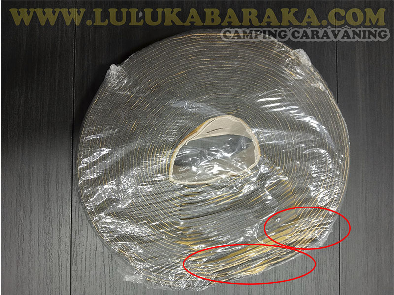 Cinta elastómero autoadhesiva (unión Kaiflex) RASTRO