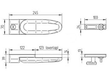 Thule Inside-Out Lock G2 (cierre interior-exterior)