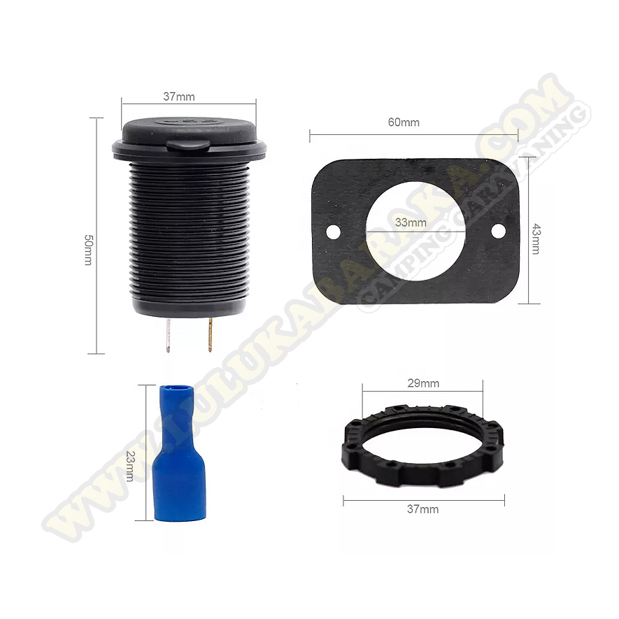 Toma USB 3.0 + conector C con interruptor