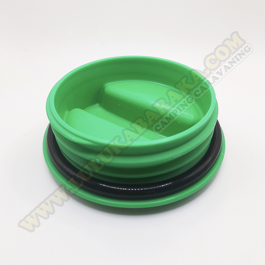 Tapón verde macho con junta, para depósito de agua