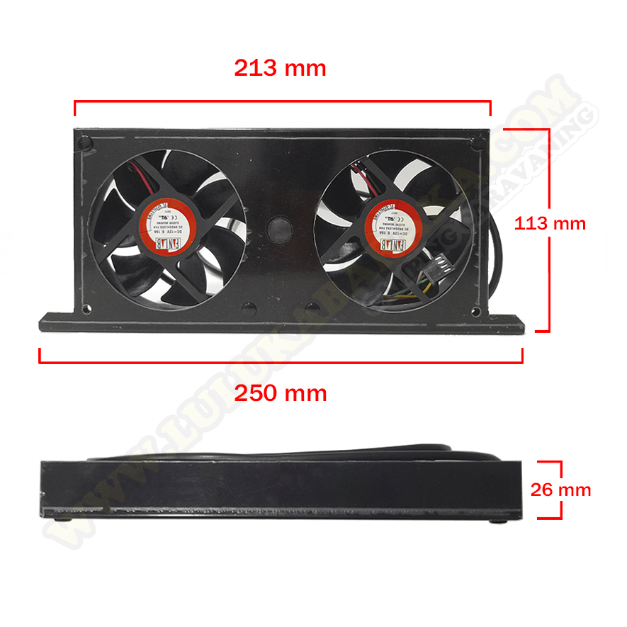 Doble ventilador CBE para neveras