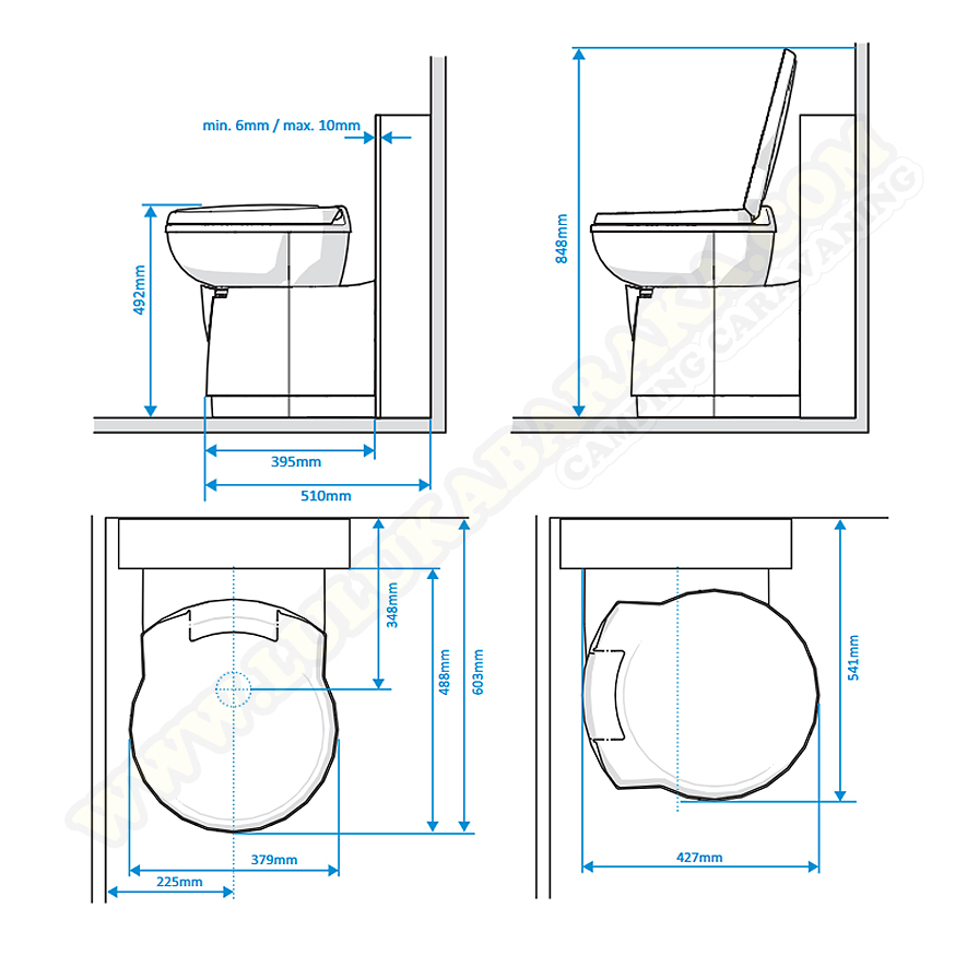 WC Thetford C 263 S (sin consola)